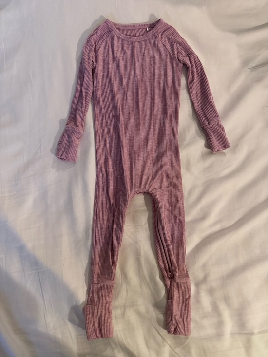 Little Sleepies Other - Little Sleepies Heather Mauve Ribbed Crescent Zippy